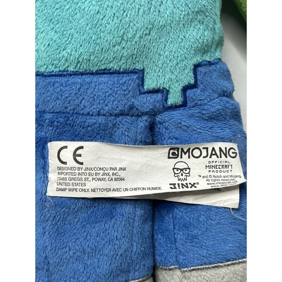 Mojang Plush Minecraft Jinx Creeper Zombie Steve Stuffed Animal - Picture 4 of 4